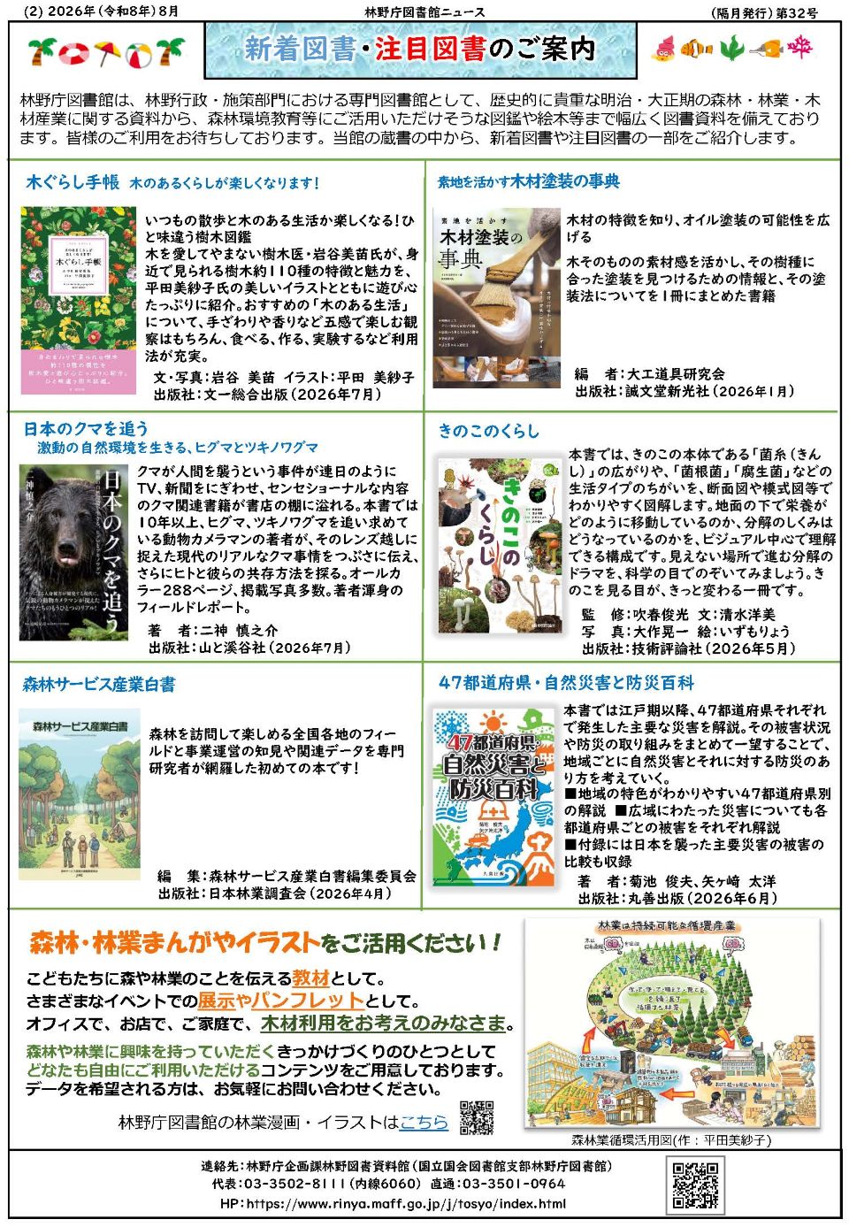 林野庁図書館ニュース第32号（裏）