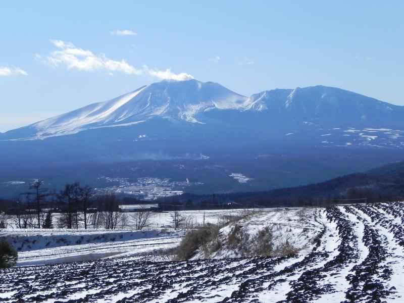 冬の浅間山