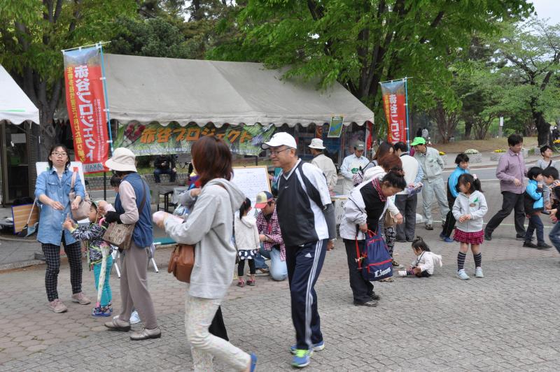 赤谷プロジェクトブース前の様子