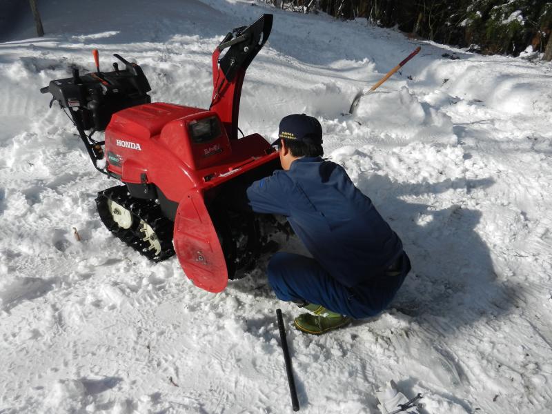 いきもの村除雪