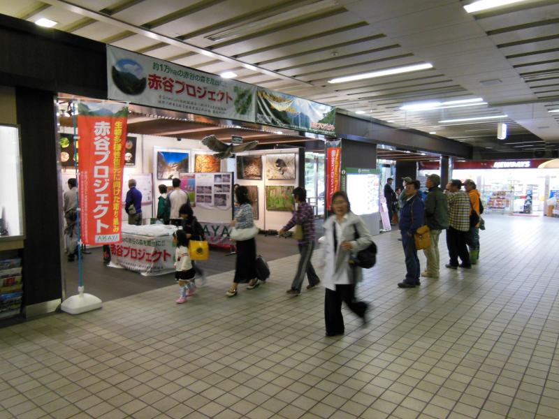 赤谷プロジェクトブースの見学