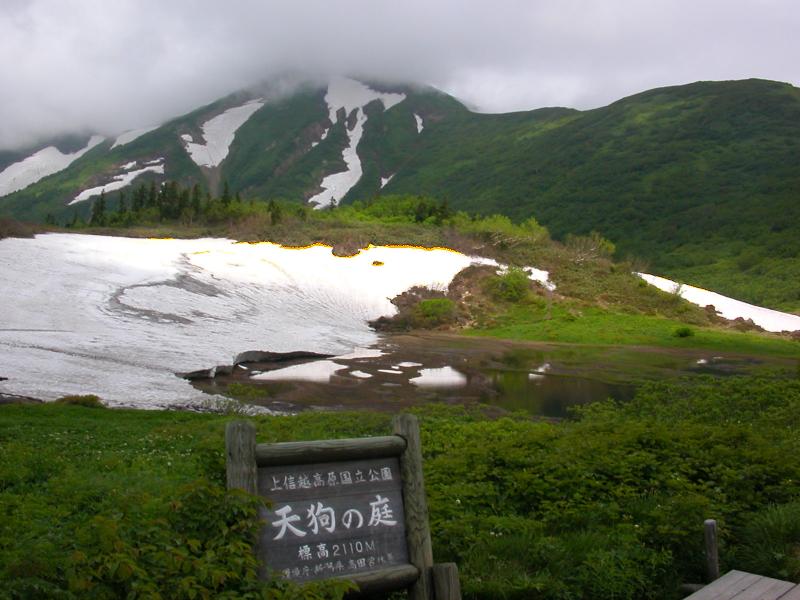 天狗ノ庭から火打山