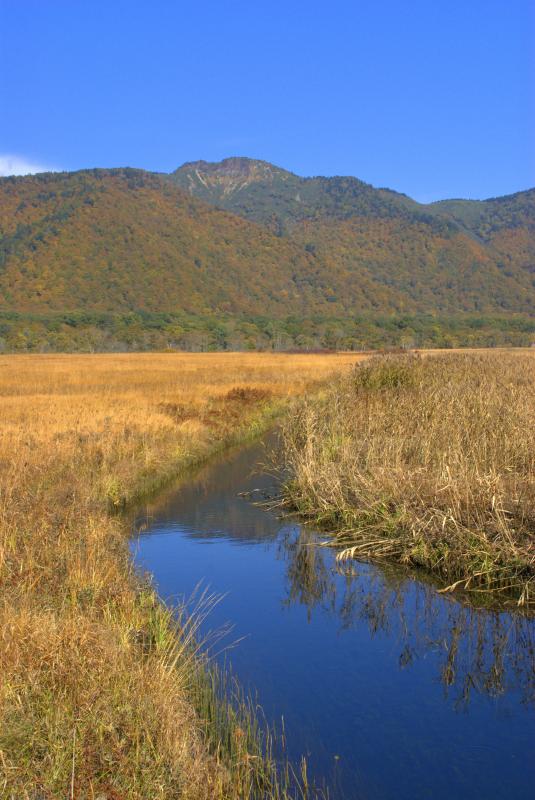 下ノ大堀川・先に景鶴山