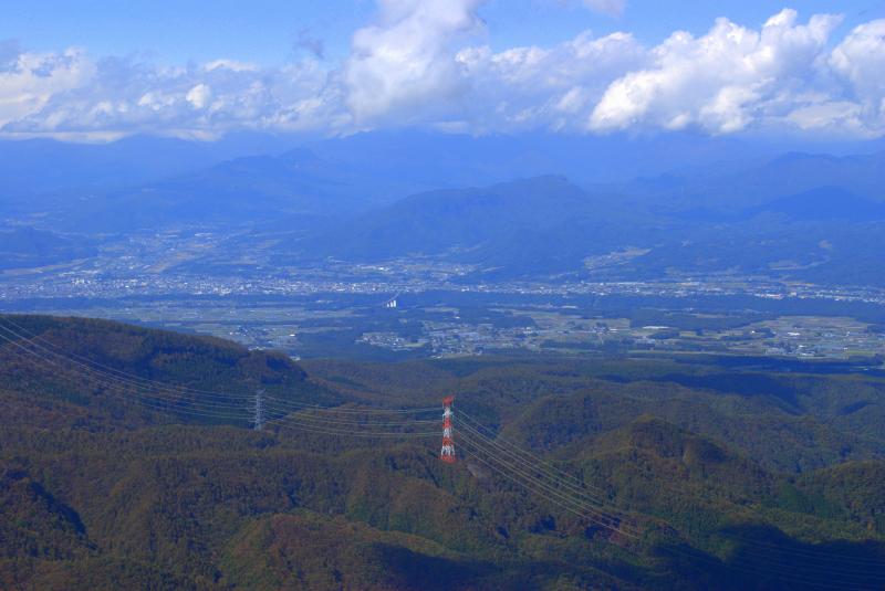 黒檜山頂から谷川岳方面