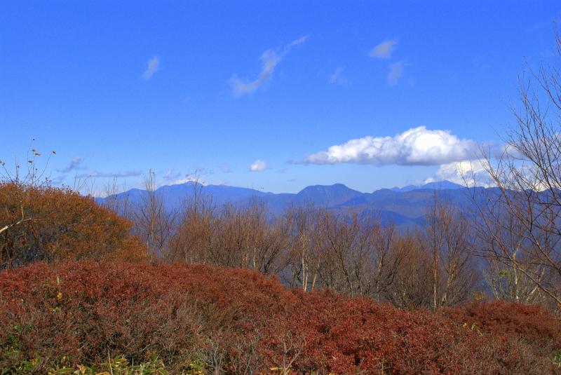 黒檜山頂から日光白根山方面