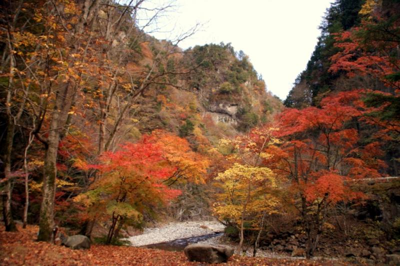 貯水池上流端広場