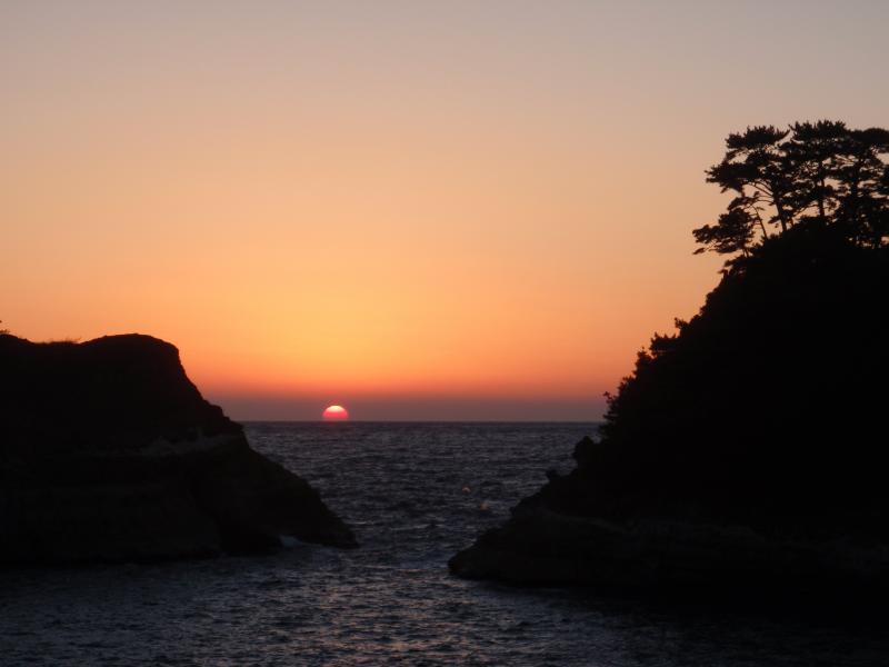 西伊豆町の夕日 