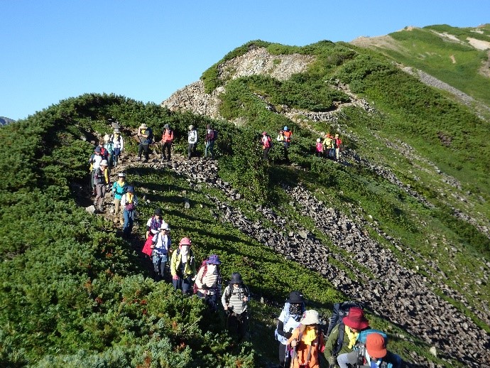 登山客の画像