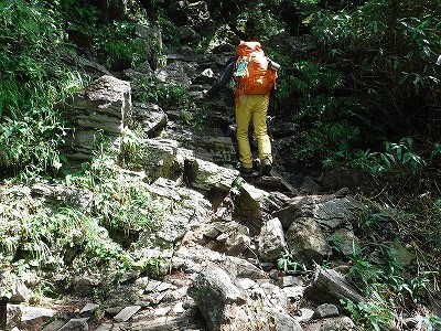 岩場