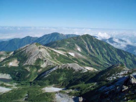 北アルプスの北限、雪倉・朝日岳