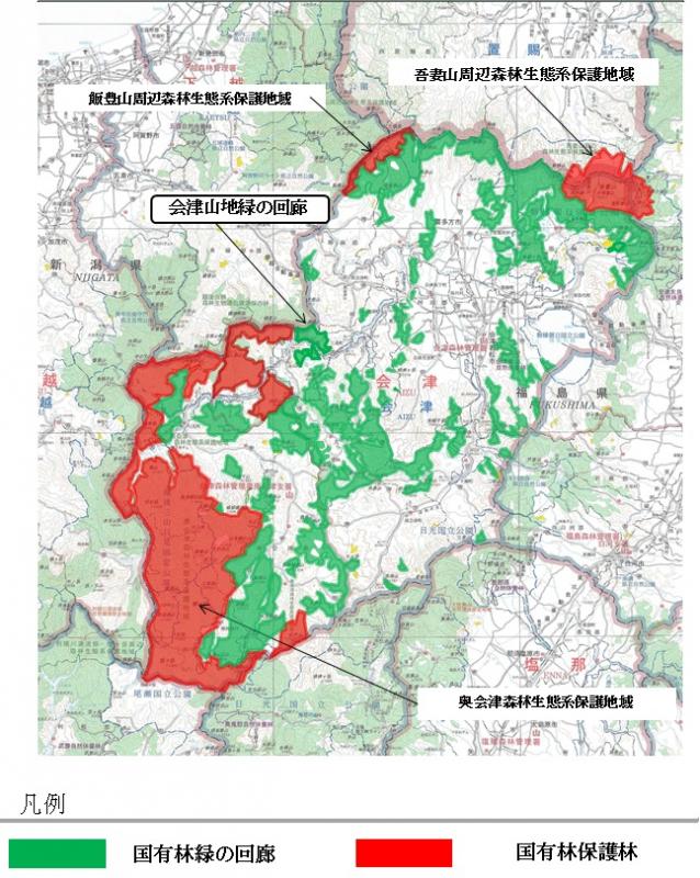 会津山地緑の回廊位置図2