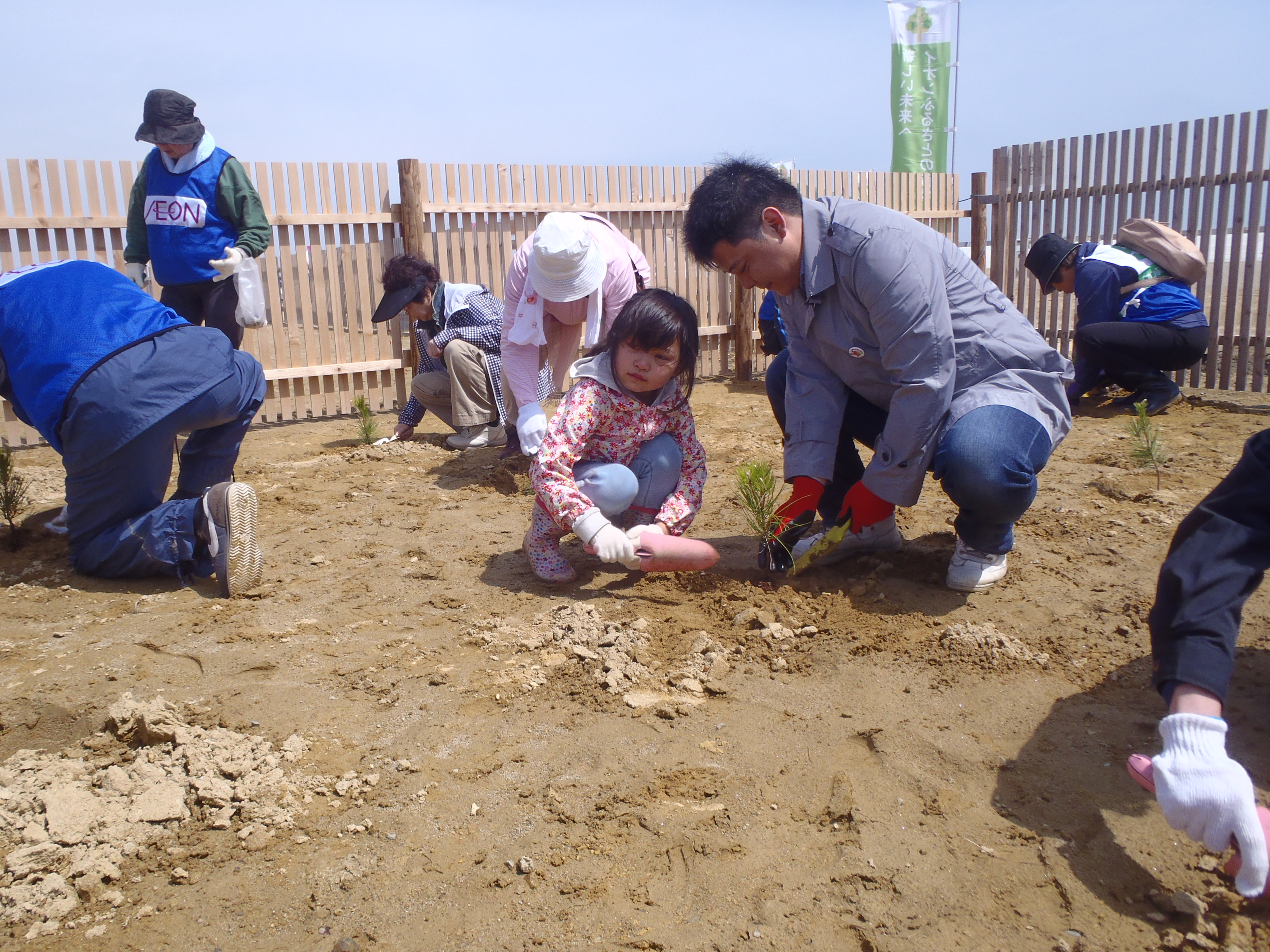 イオン植樹の様子