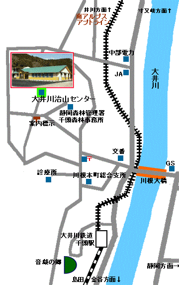 千頭駅周辺図