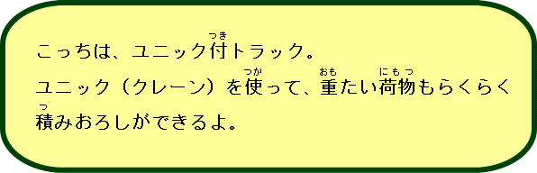 工事車両説明17ユニック付トラック