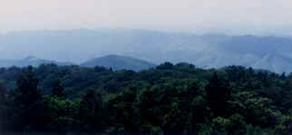 山頂からの眺望の写真