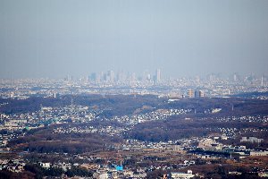 新宿方面(山頂から）