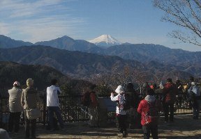 高尾山頂からの富士山