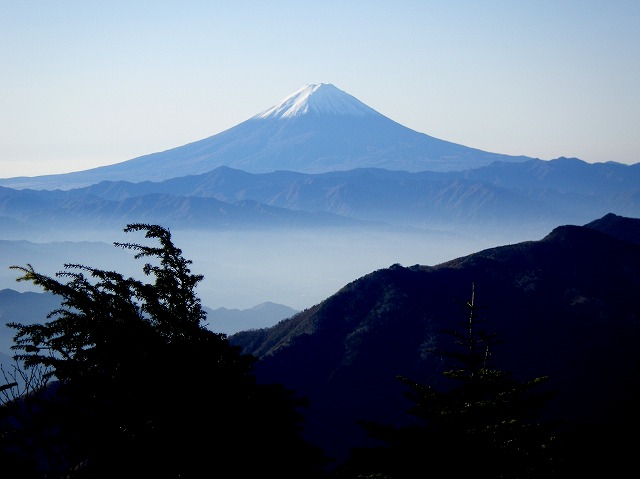 121104秩父連山からの富士山