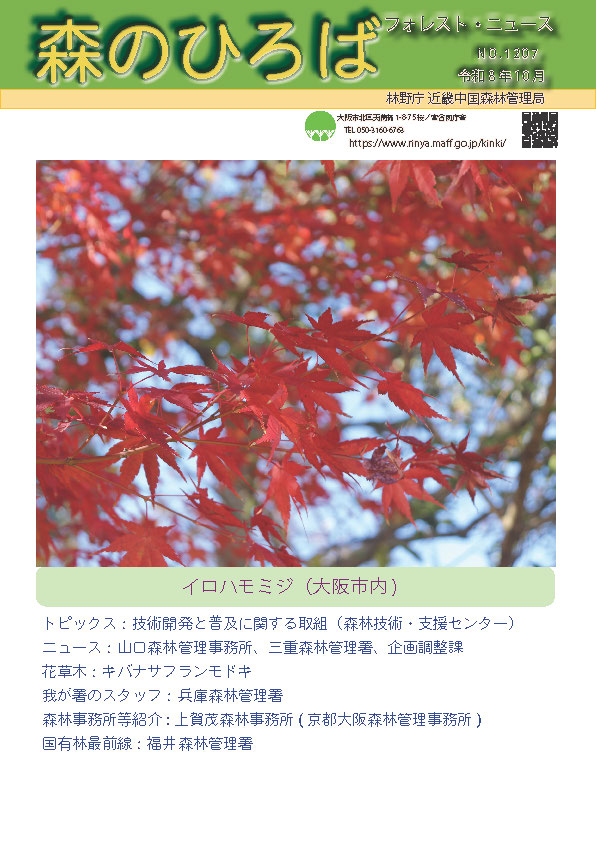 森のひろば10月号