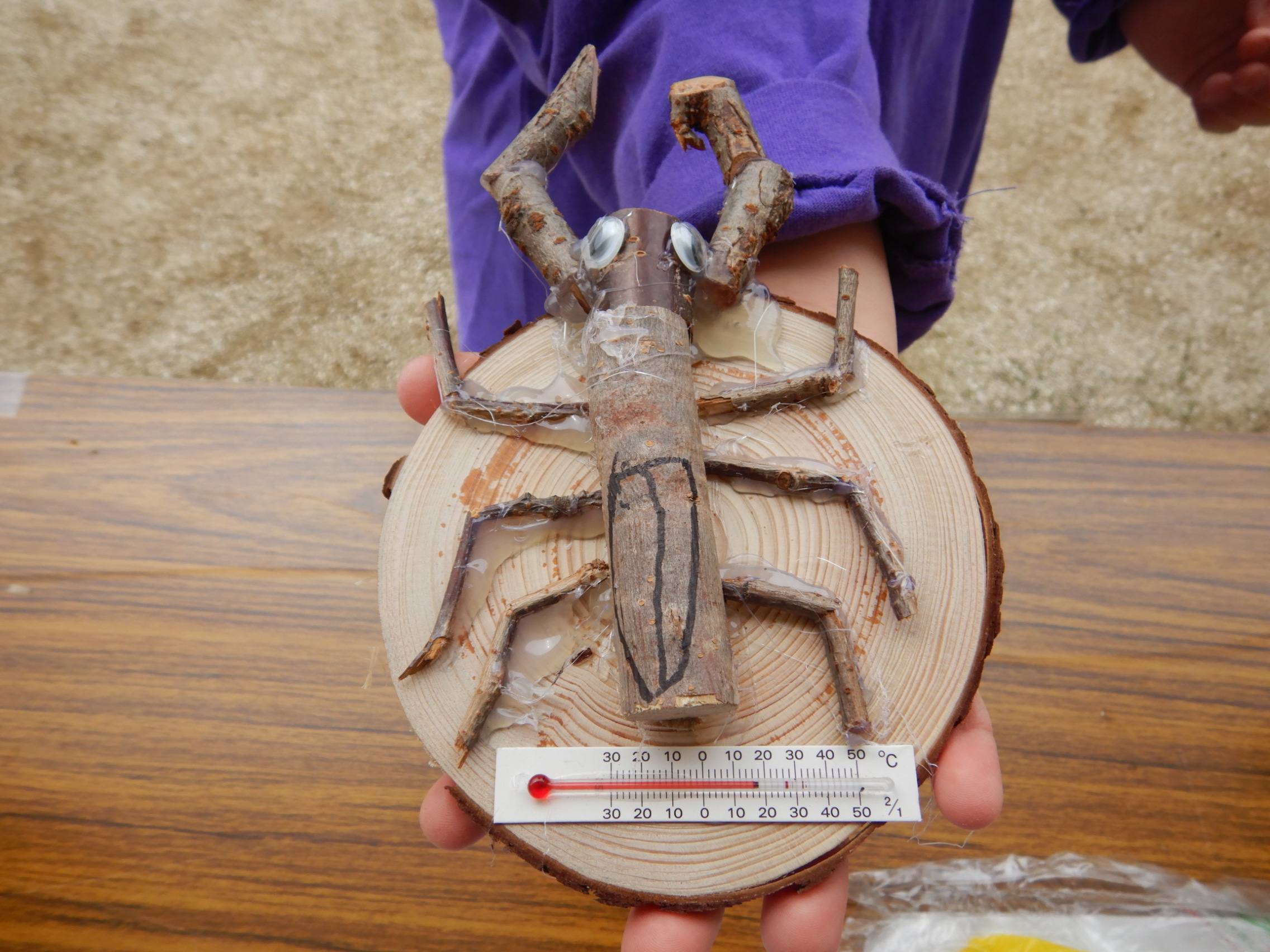 クワガタの木工作品