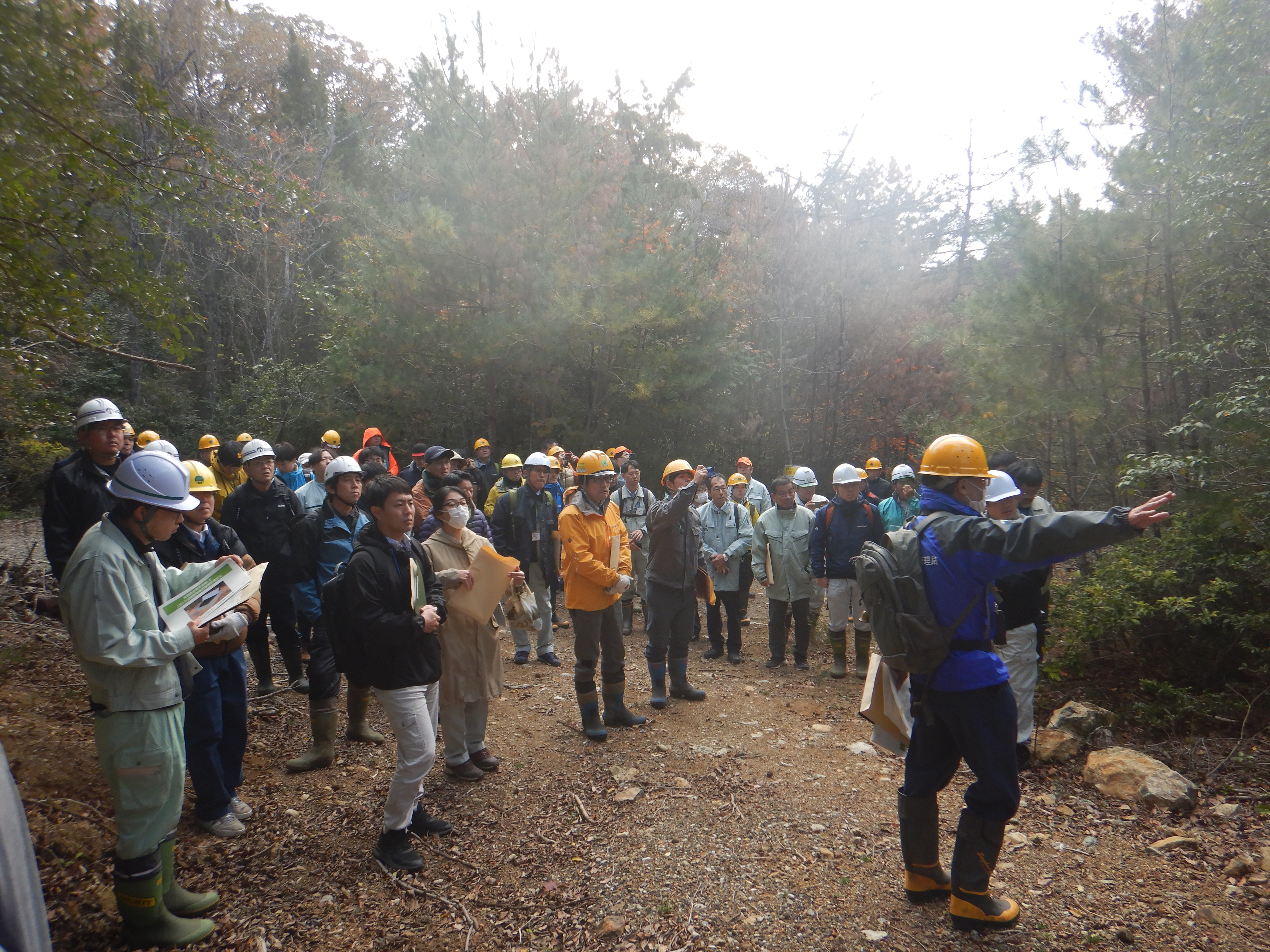 大型排水管の処理状況の説明