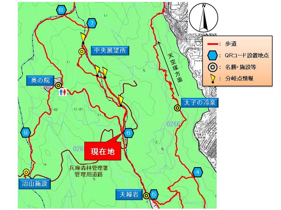 QRポイント６の周辺地図