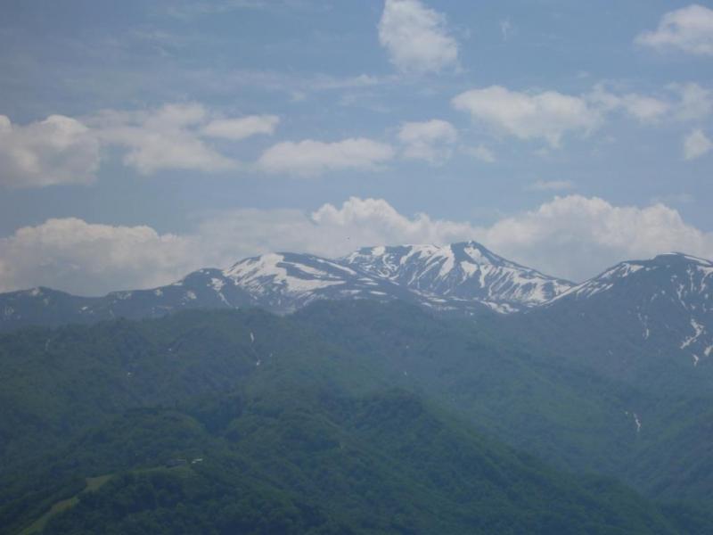 残雪の白山