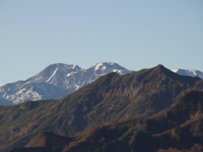 初冠雪の白山