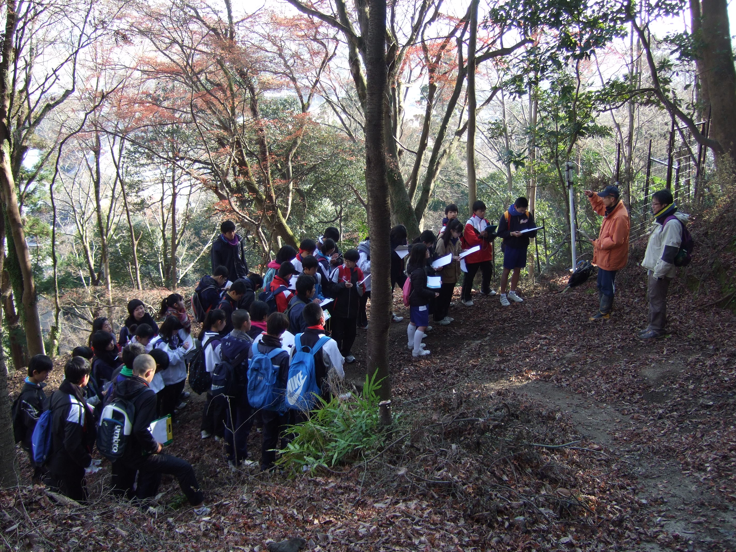 治山の説明をする山下総括治山技術官