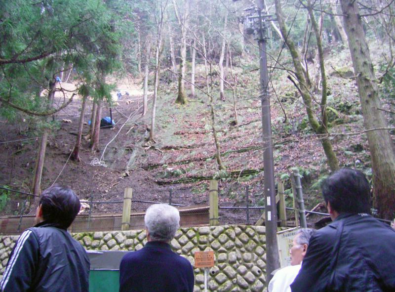 治山現場の様子