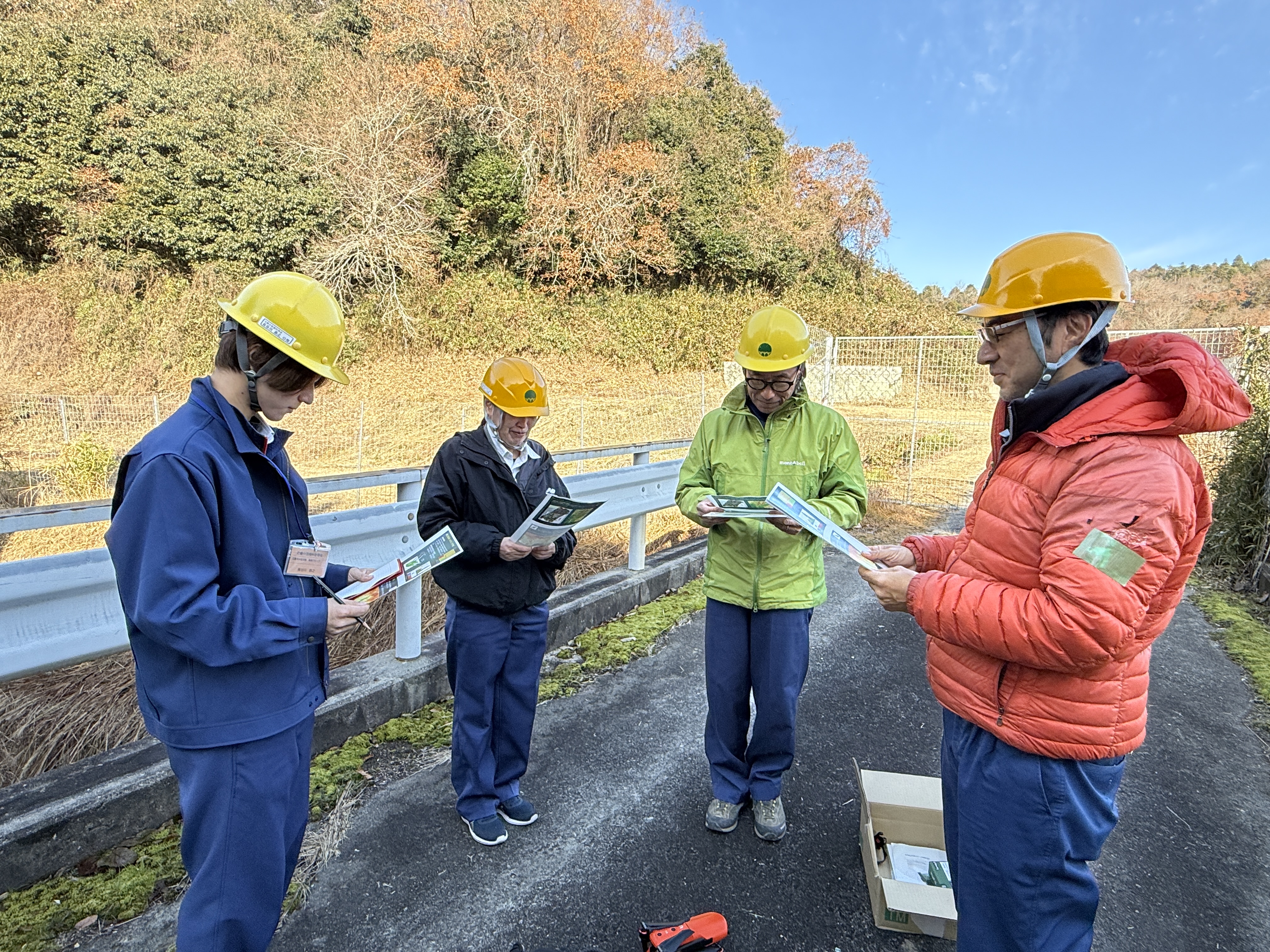 飛行前dの打合せ
