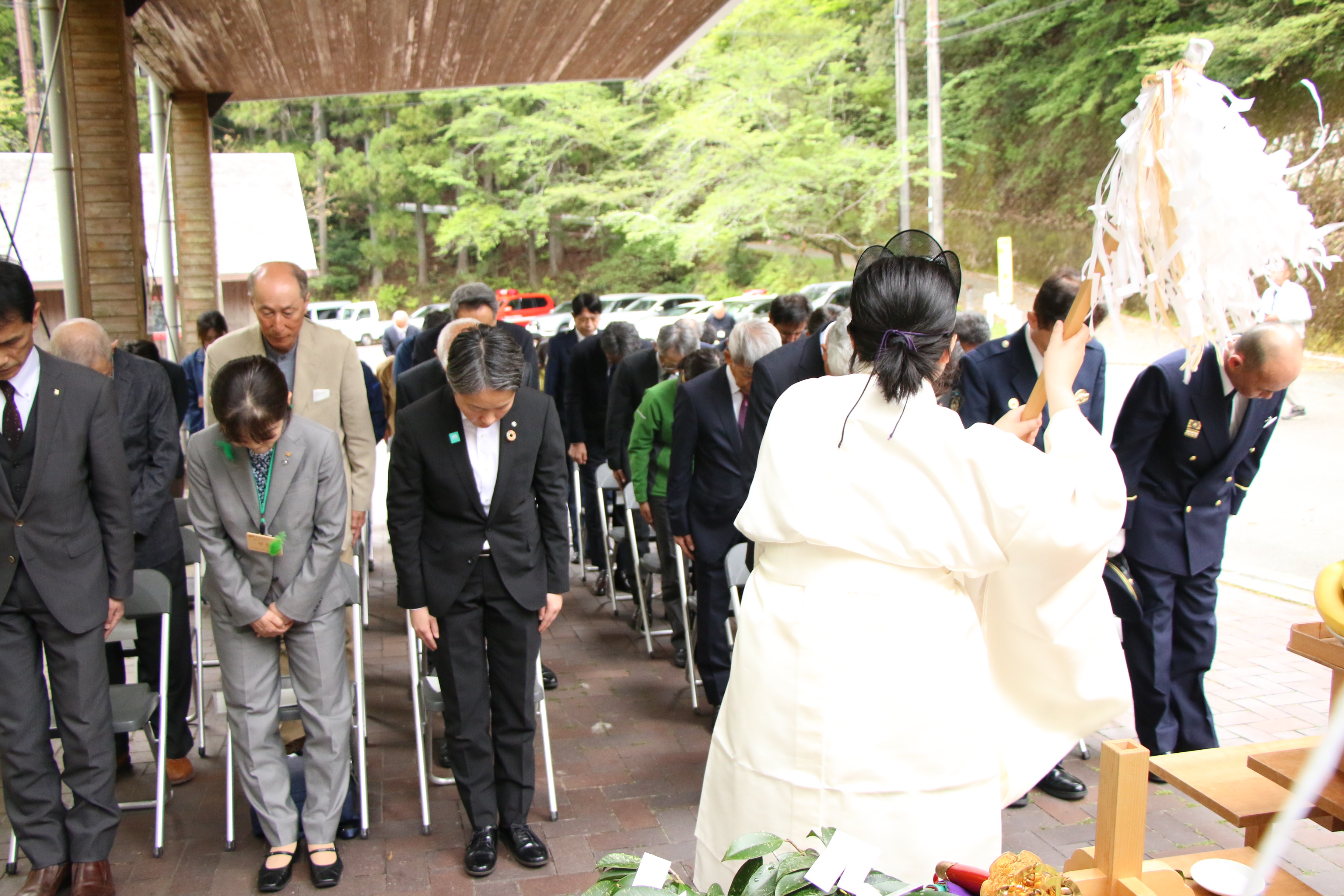 【お祓いの様子】