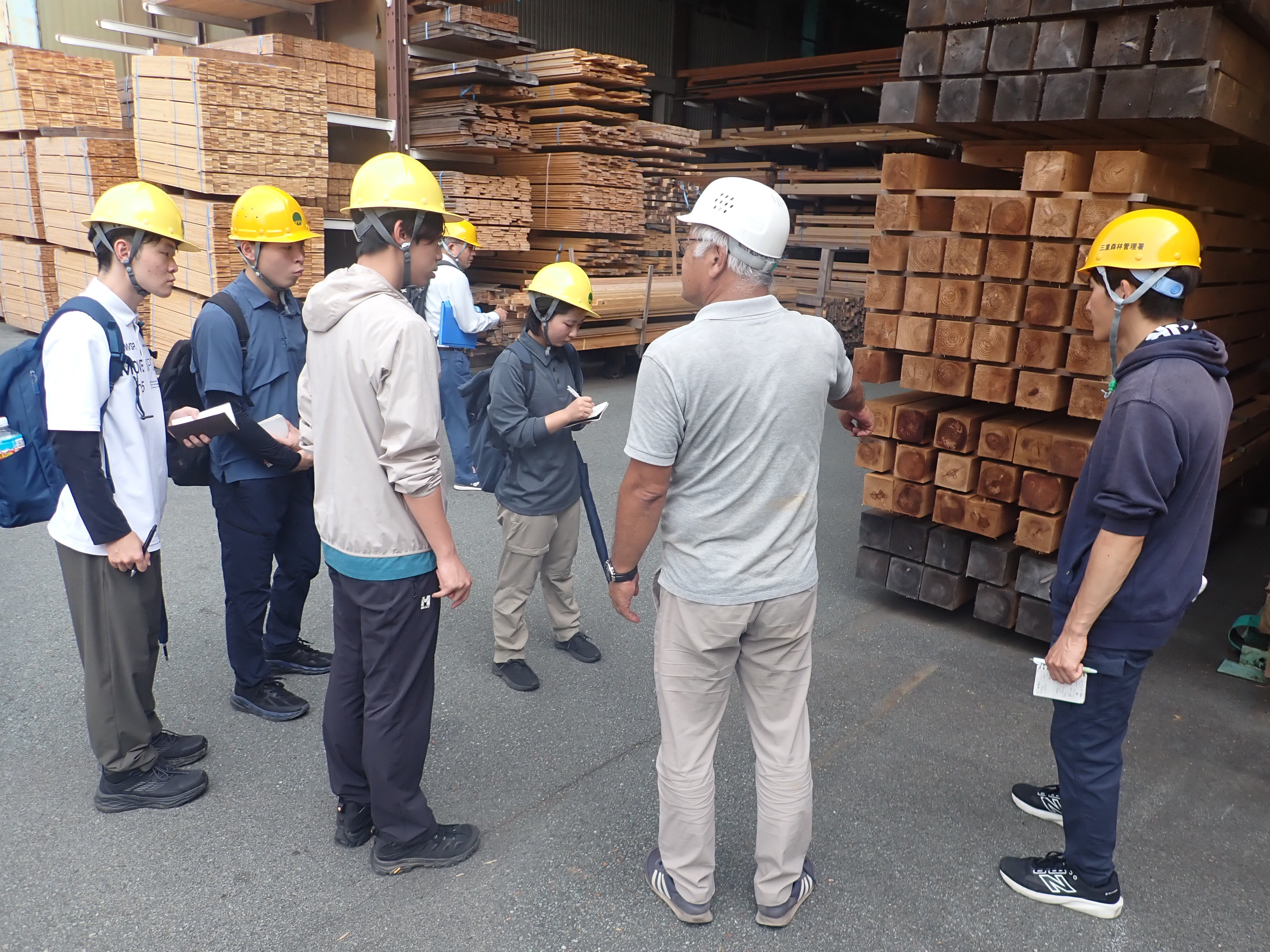 製材工場の視察