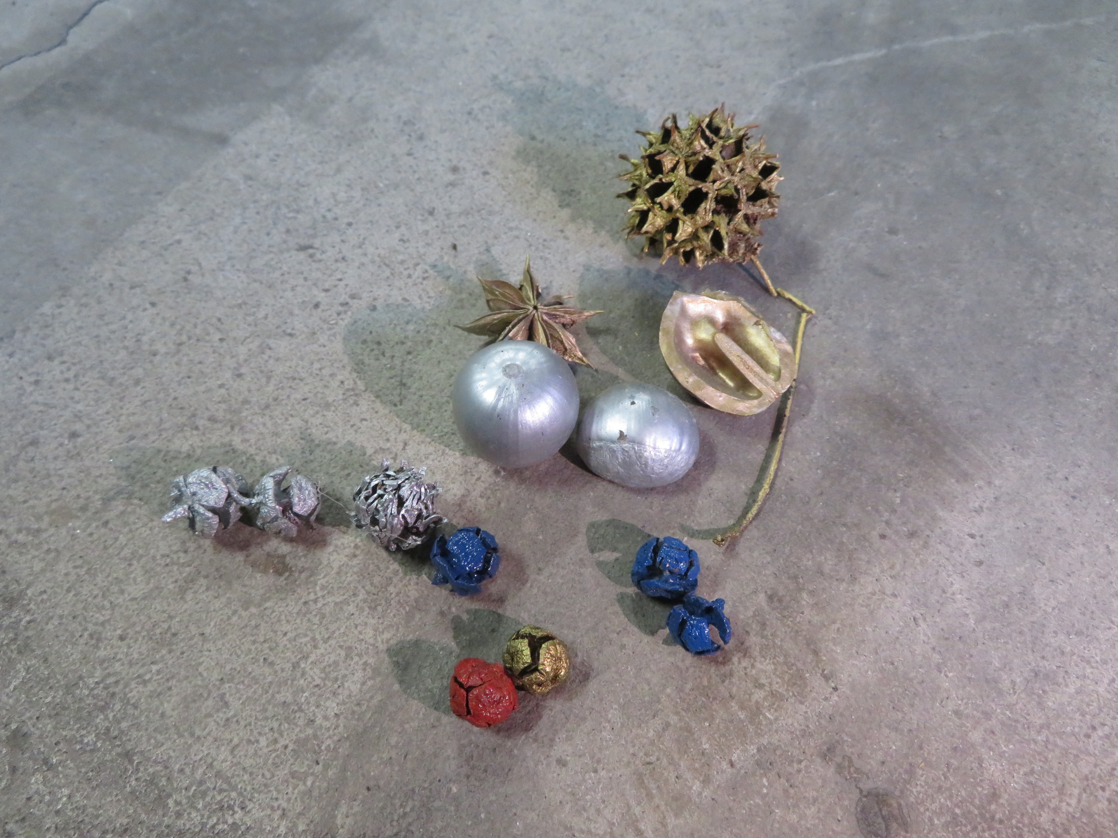 デコレーション飾りの完成品の様子