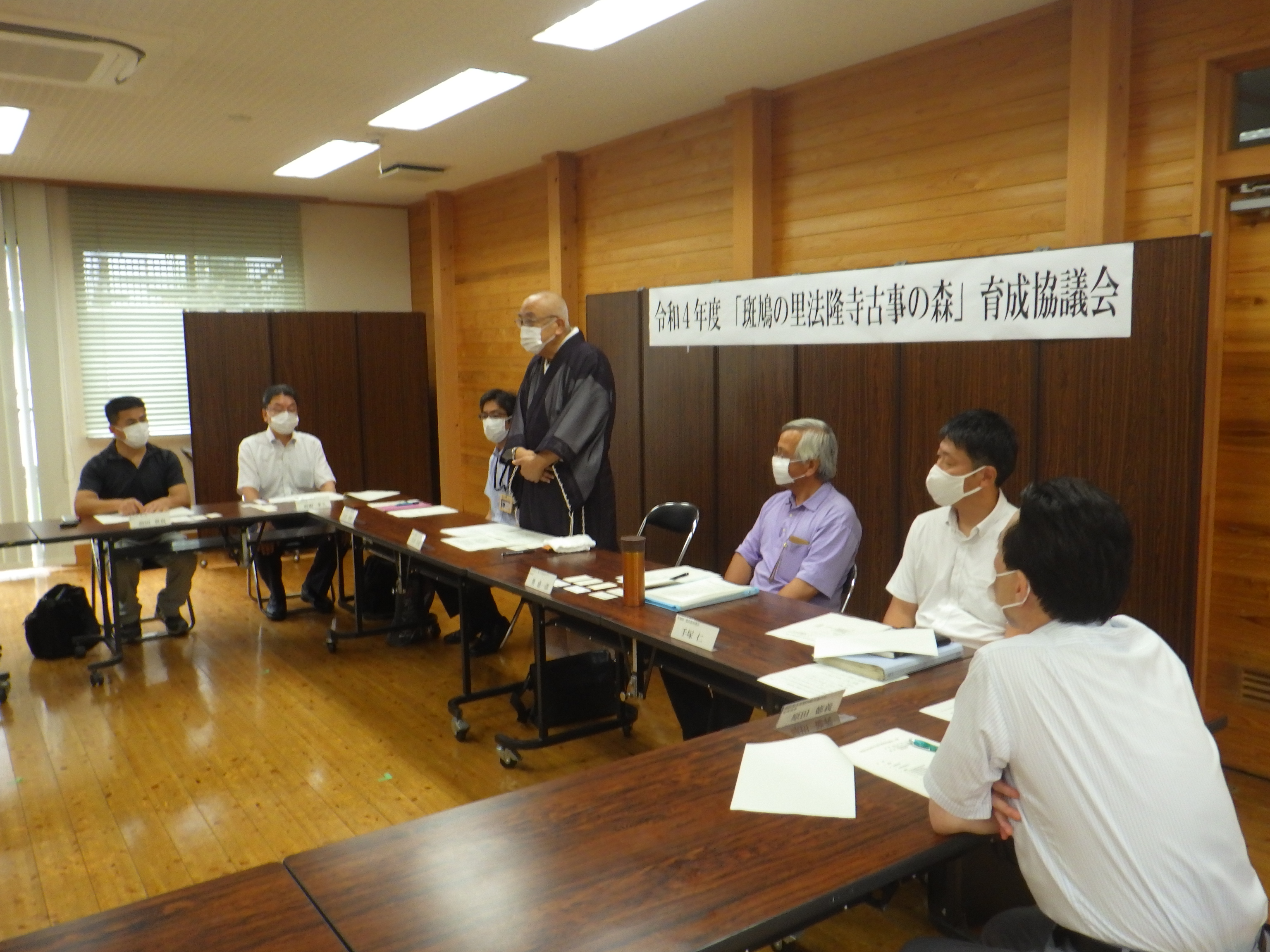 斑鳩の里法隆寺古事の森育成協議会（会長挨拶）