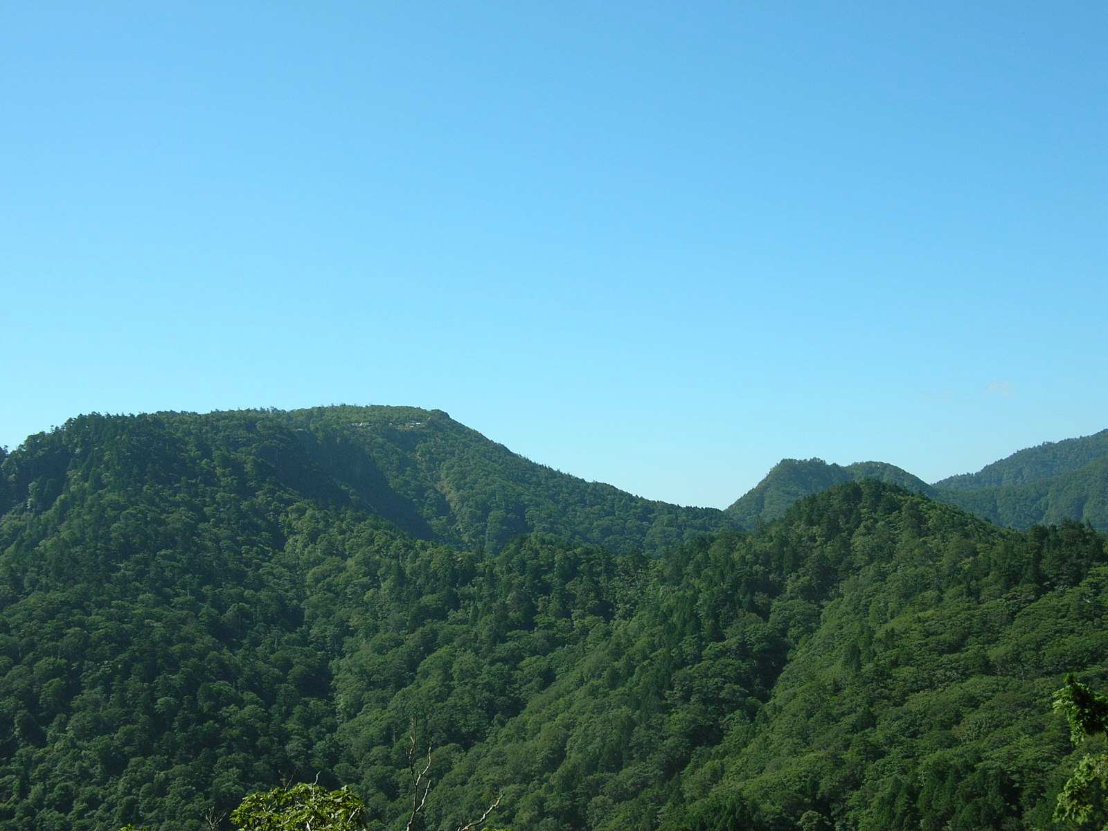 大峯奥駆け道の稜線