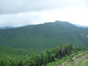 那岐山からみた山の風景