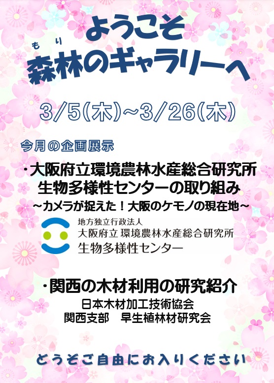 森林のギャラリーポスター3月