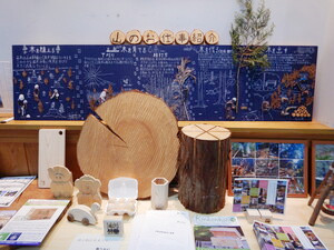 大阪府森林組合南河内支店 南河内林業の展示