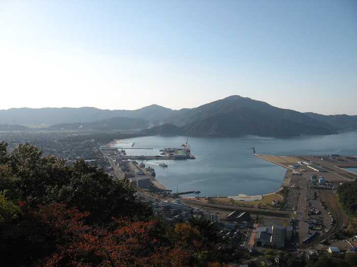 山頂から望む敦賀湾　【天筒山】