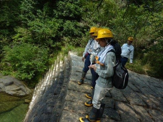 治山施設の見学