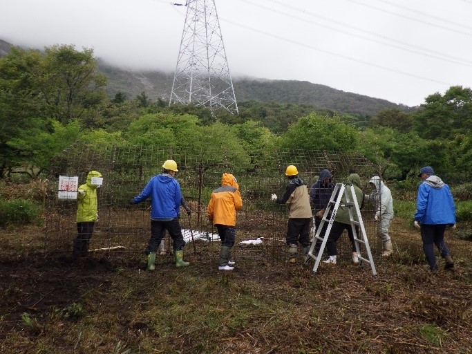 ICT囲いわな設置の様子③