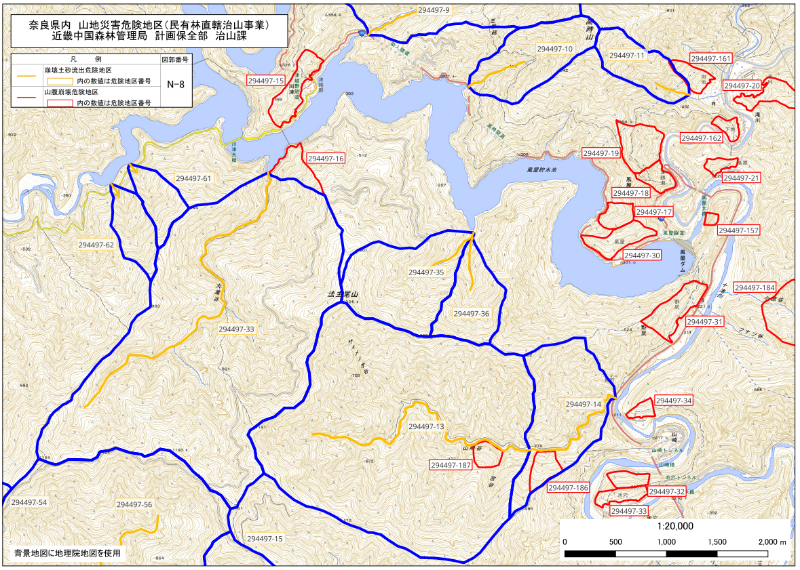 奈良県民有林直轄事業 民有林直轄事業（N-8）