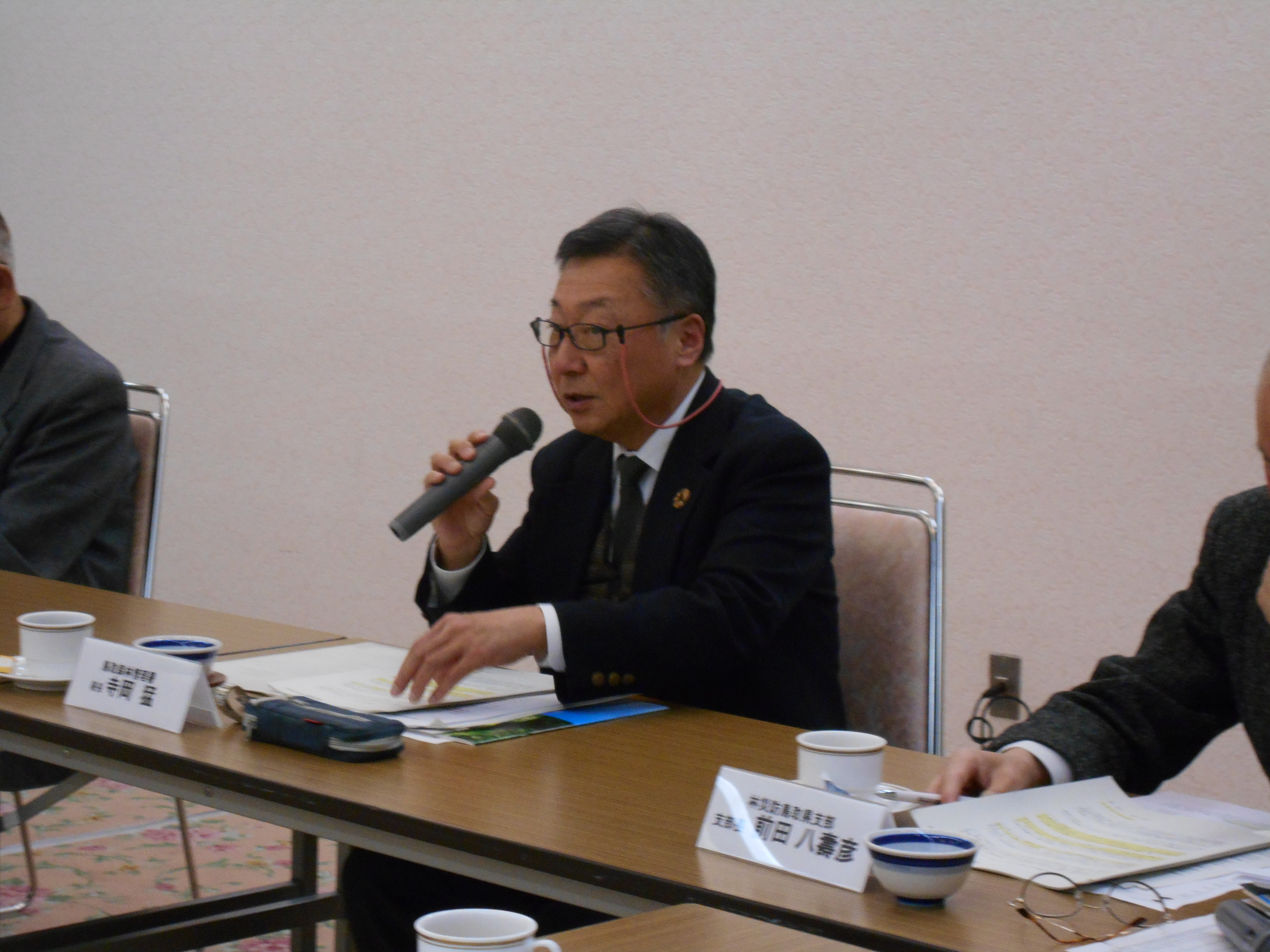 管理者研修会での鳥取森林管理署長講演の様子