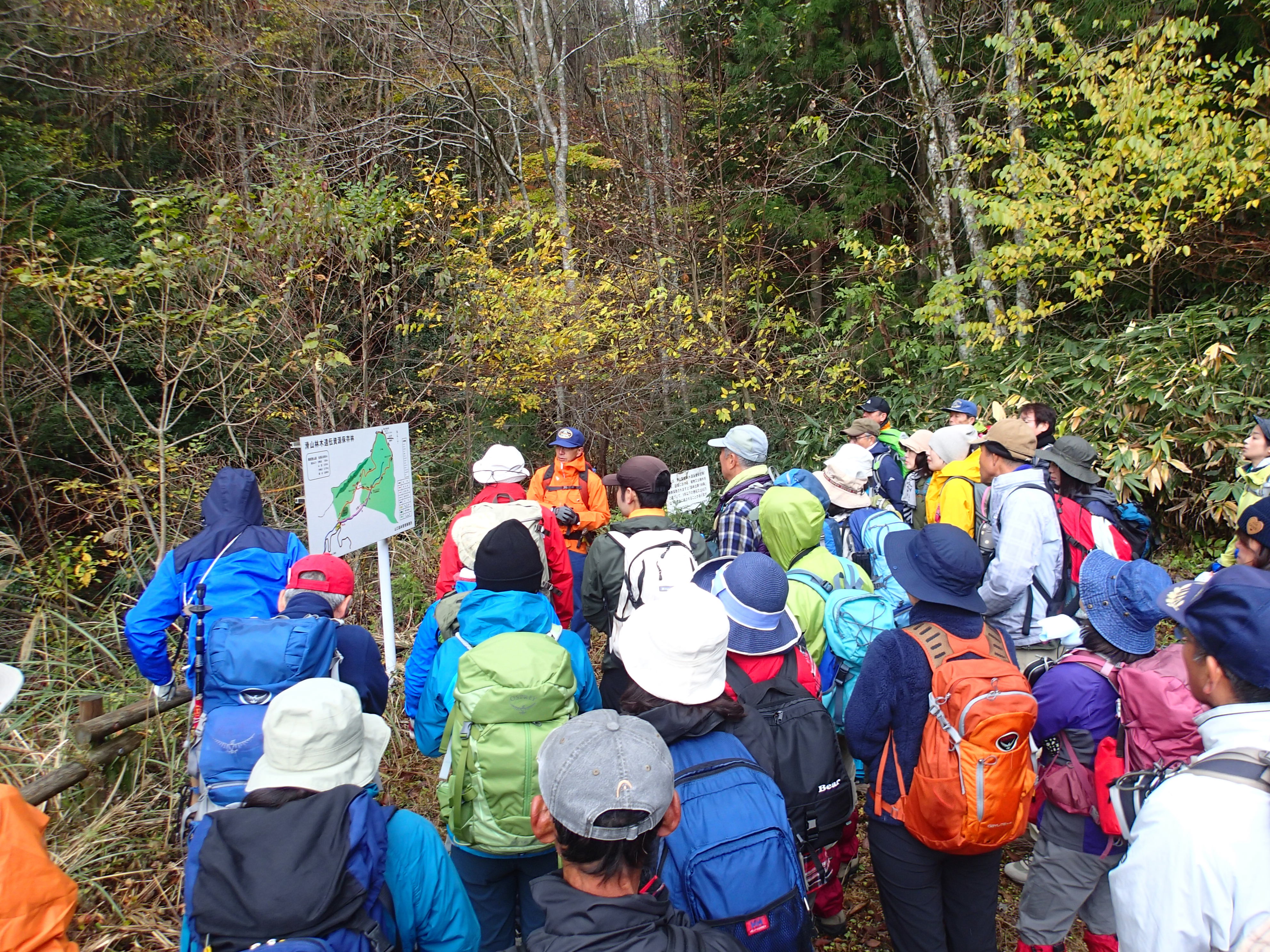 首席森林官から滑山国有林の説明