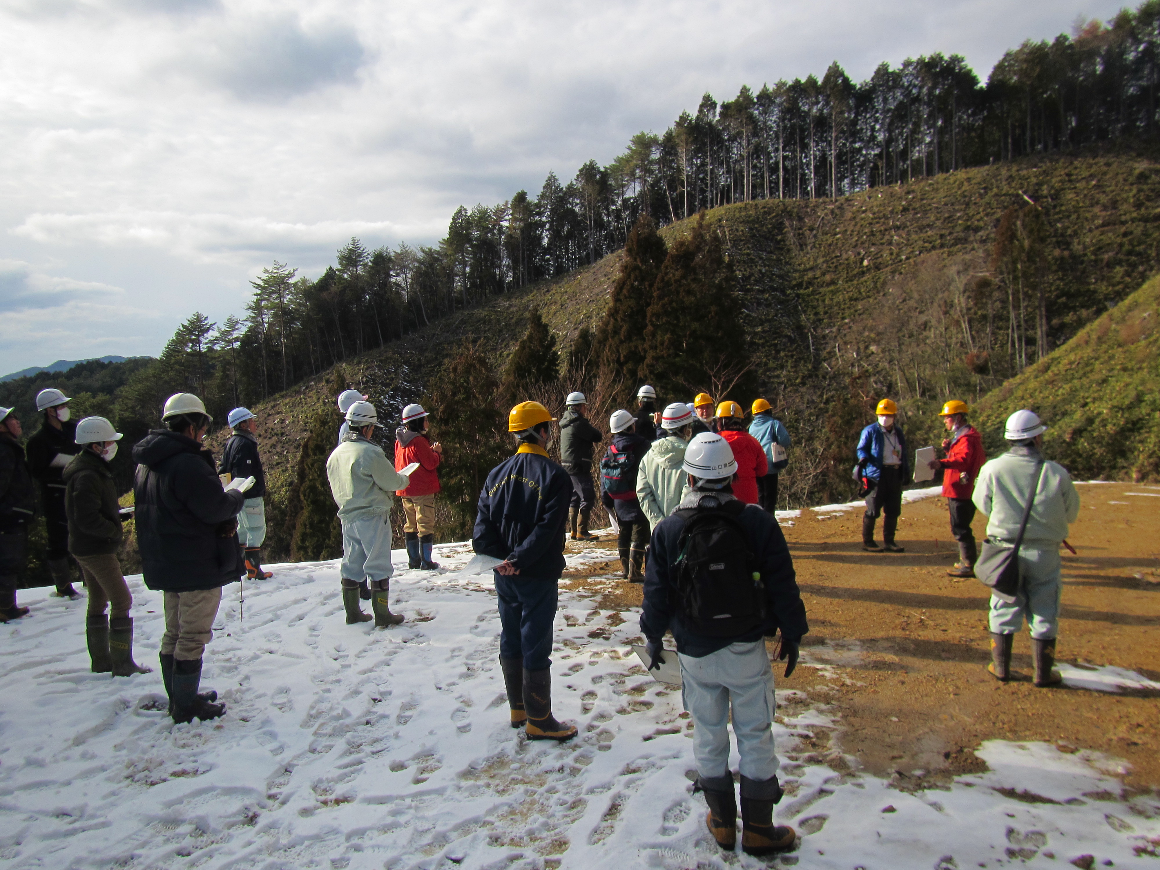 無地拵え　説明の様子