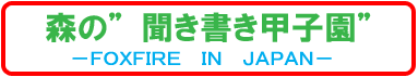 X́hbqh@FOXFIRE IN JAPAN