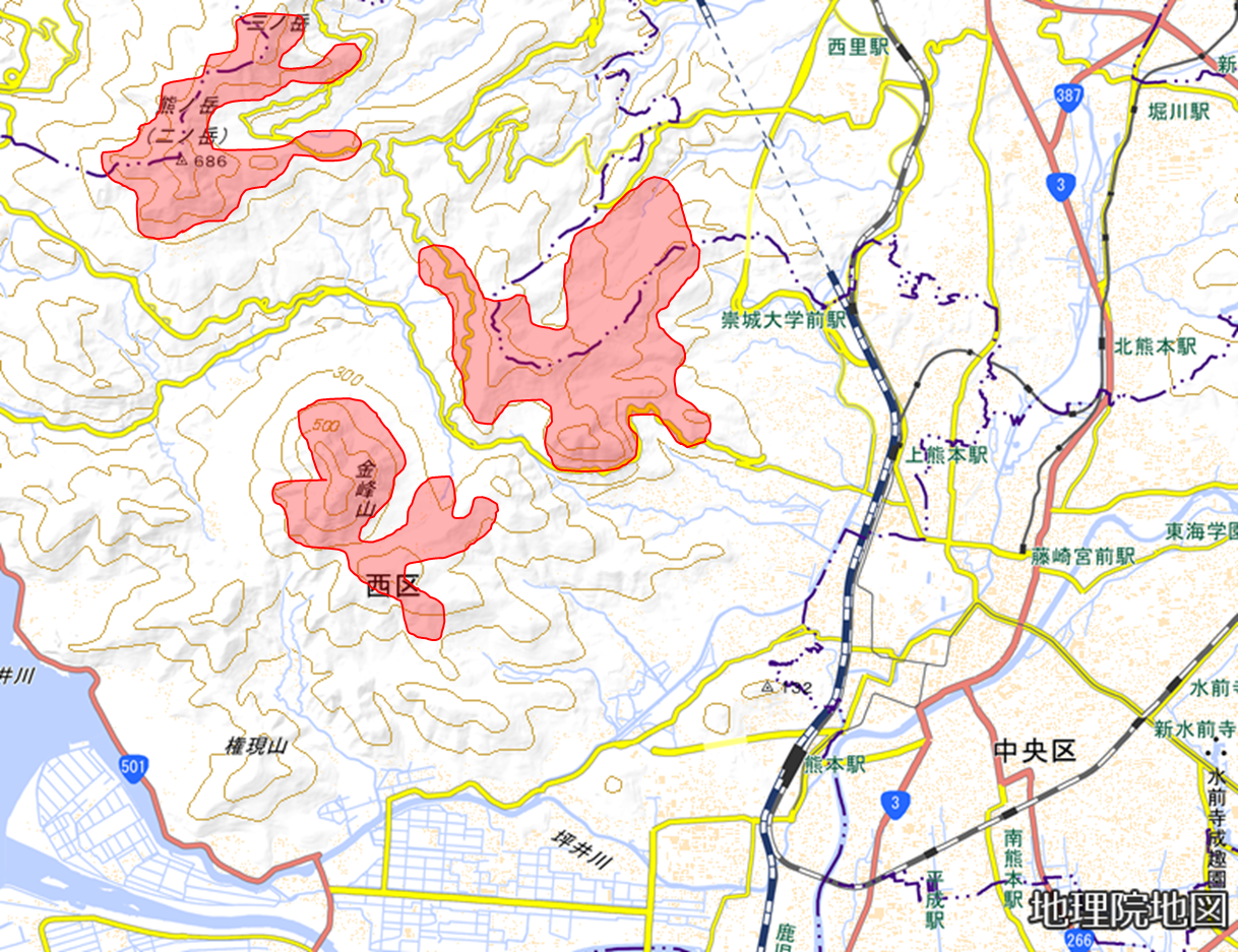 金峰山地図