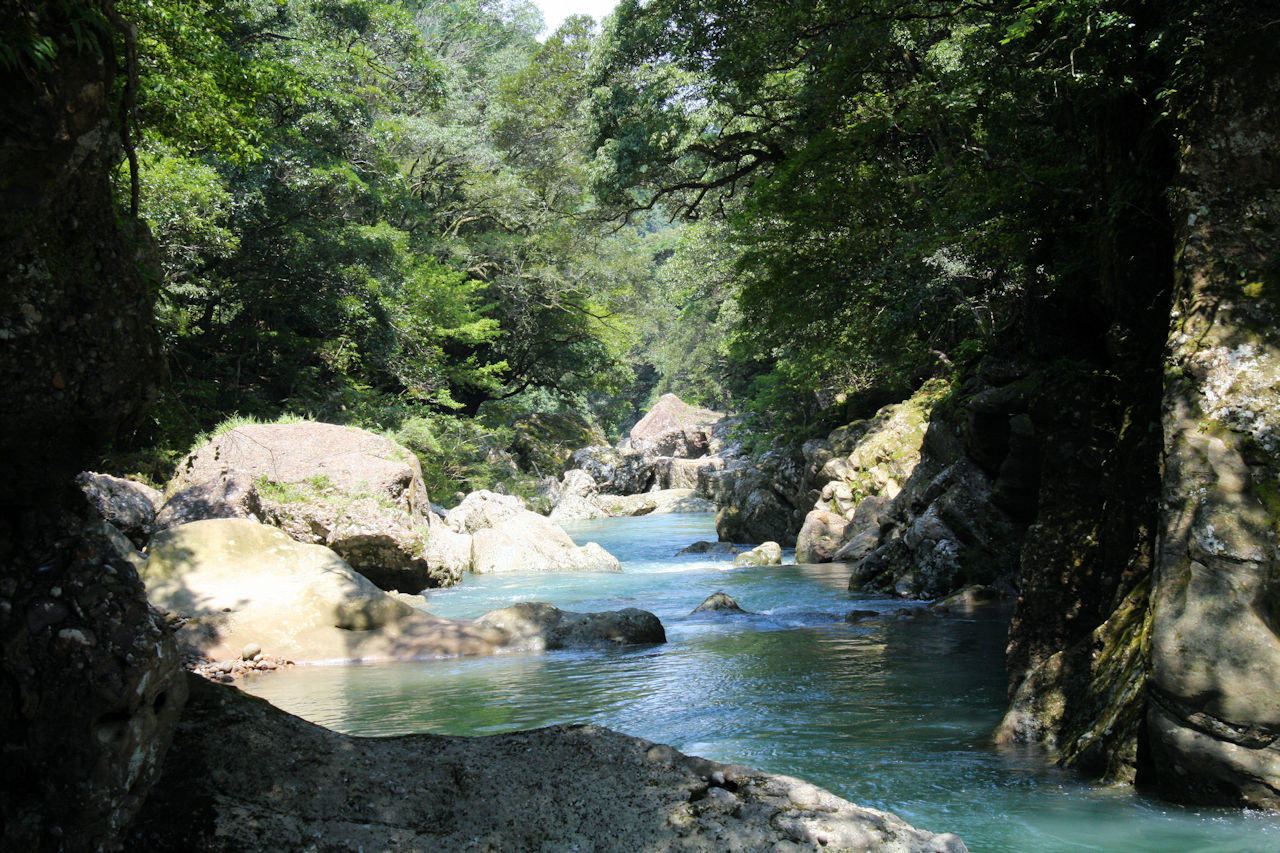 夏の加江田渓谷