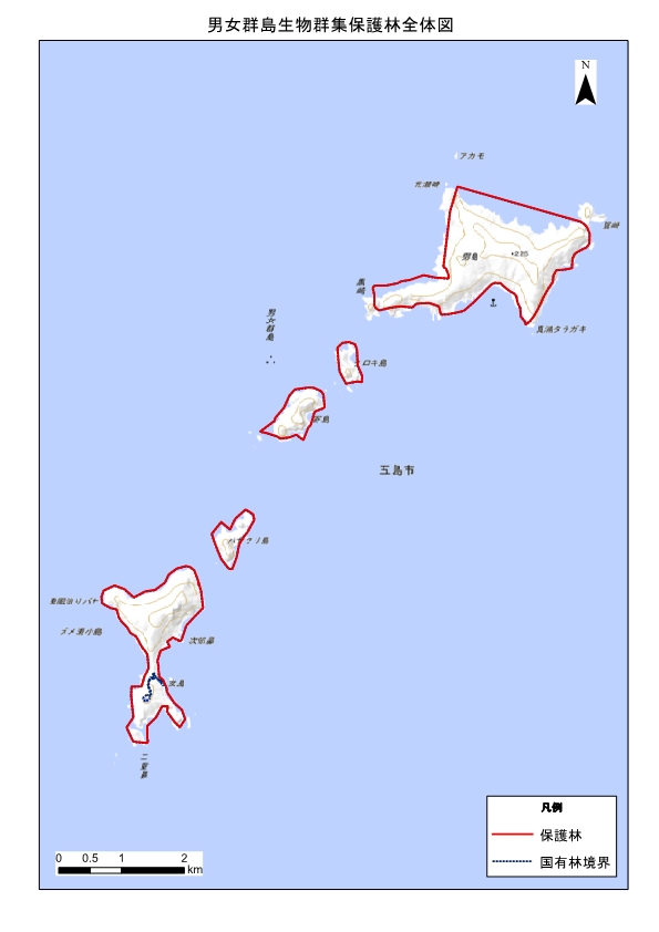 男女群島位置図